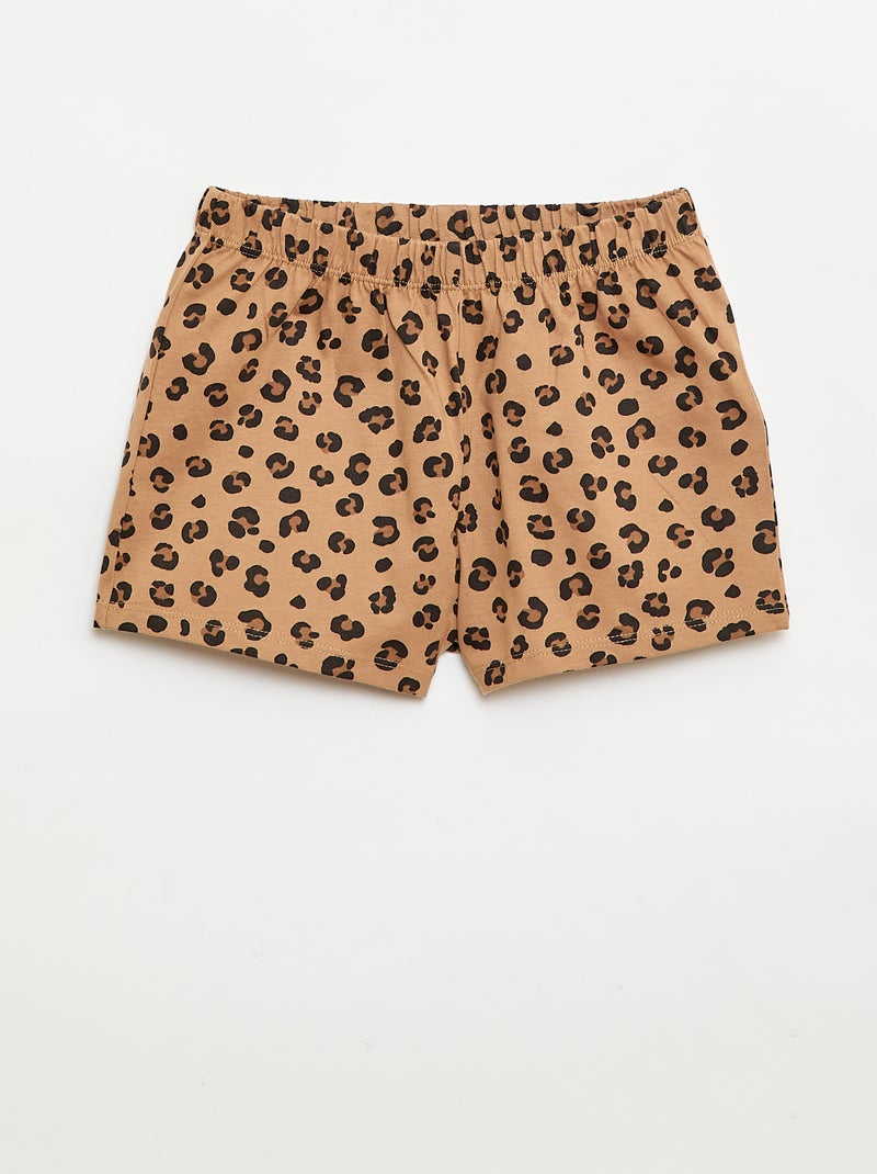 Pyjama-Shorts + T-Shirt "Simba" "Disney" Schwarz - Kiabi