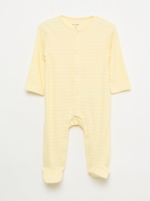 Pyjama Sleepsuit Set with Feet - Kiabi