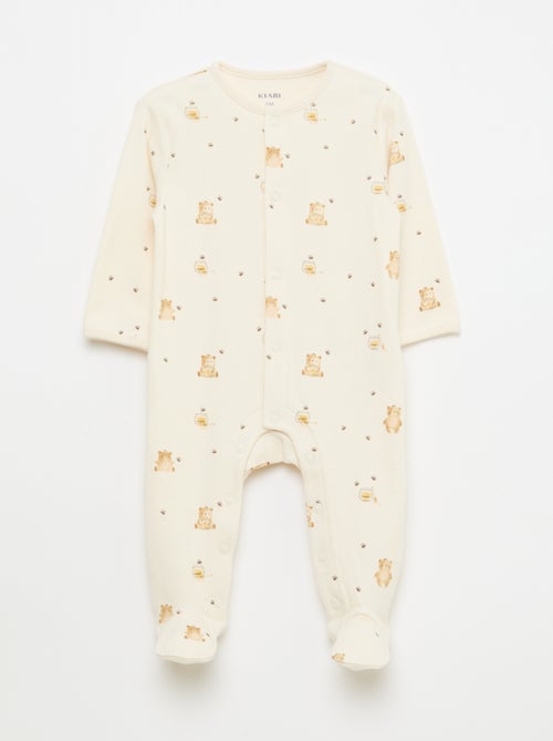 Pyjama Sleepsuit Set with Feet - Kiabi