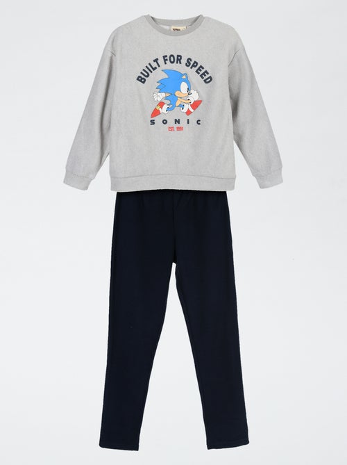 Pyjama 'Sonic' 2-teilig - Langarm-T-Shirt + Hose - Kiabi