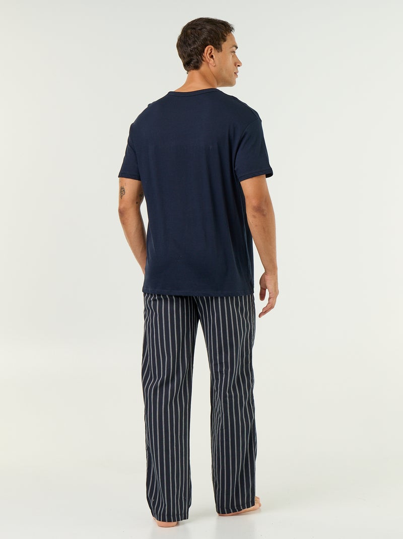 Pyjama T-Shirt + Hose – 2-teilig Bleu - Kiabi