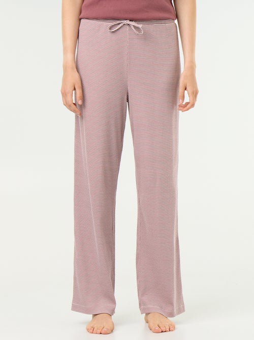Pyjamahose aus Rippstrick - Kiabi Pyjamahose aus Rippstrick - Kiabi