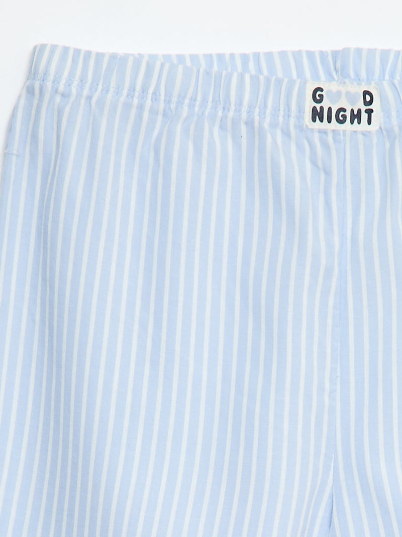 Pyjamahose mit Muster Blau - Kiabi