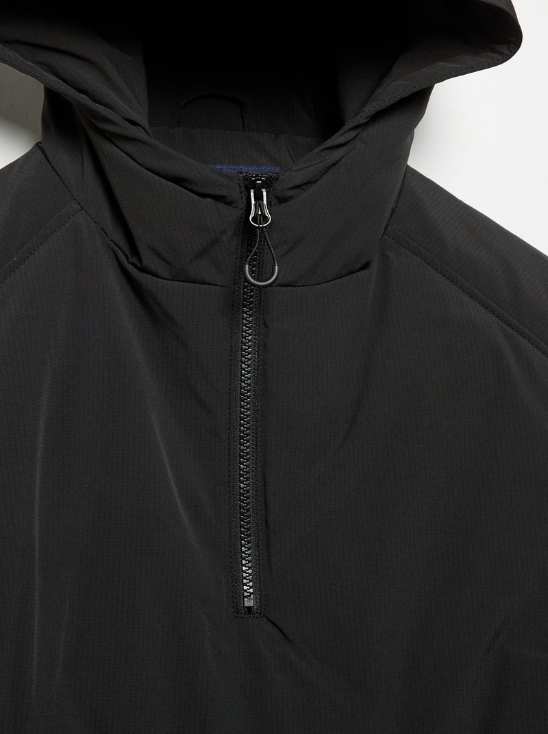 Quilted Hooded Puffer Jacket Black - Kiabi