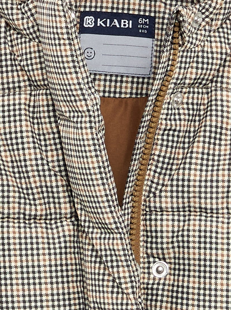 Quilted Hooded Puffer Jacket Brown - Kiabi