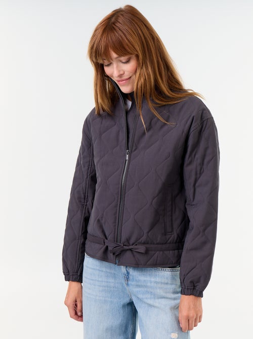 Quilted jacket with adjustable waist - Kiabi