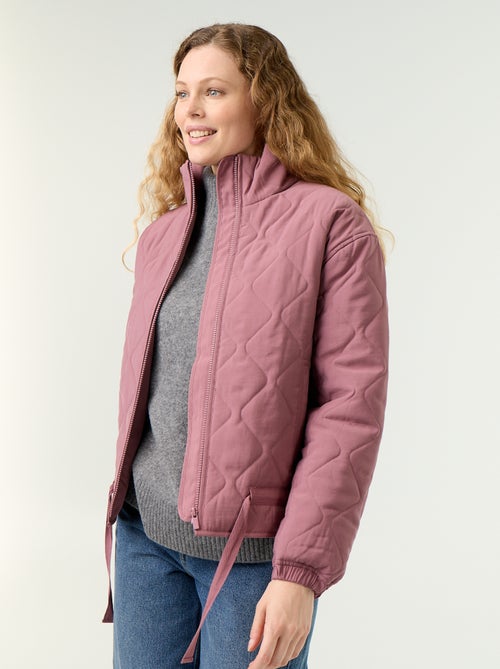 Quilted jacket with adjustable waist - Kiabi