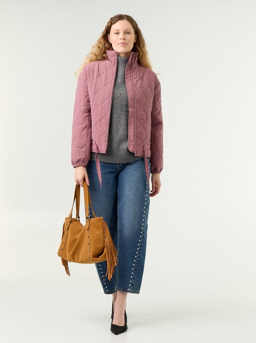 Quilted jacket with adjustable waist - Kiabi
