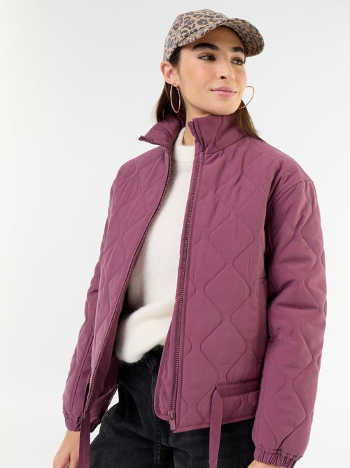Quilted jacket with adjustable waist - Kiabi