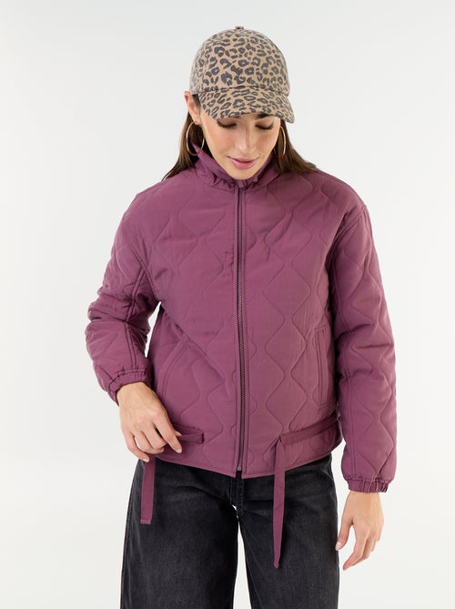 Quilted jacket with adjustable waist - Kiabi