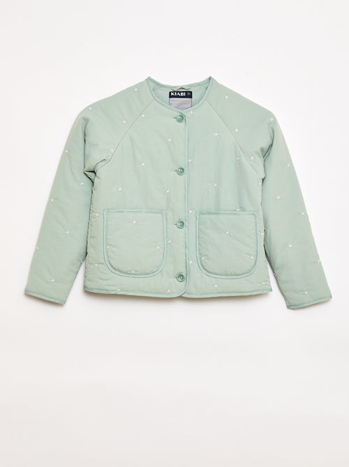 Quilted Jacket with Embroidered Design - Kiabi