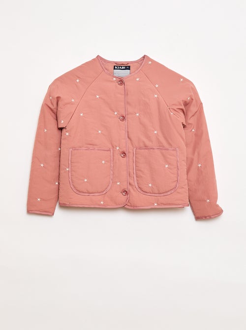 Quilted Jacket with Embroidered Design - Kiabi