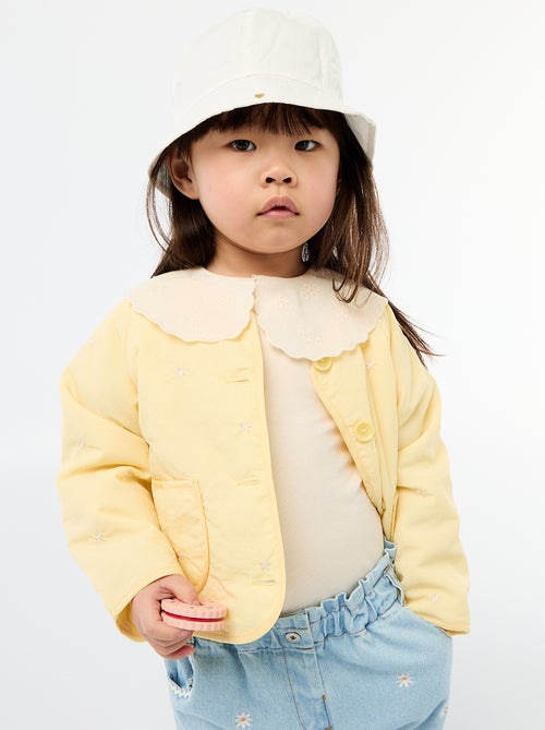 Quilted Jacket with Round Neck in Water-Repellent Fabric - Kiabi