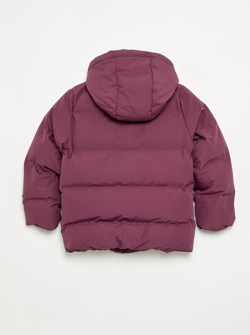 Quilted lined puffer jacket Purple - Kiabi