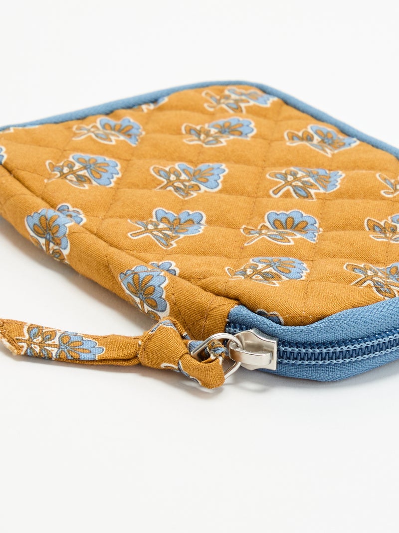 Quilted mini pouch Mustard yellow - Kiabi