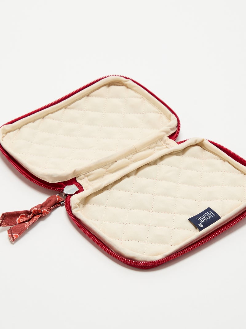Quilted mini pouch Red - Kiabi