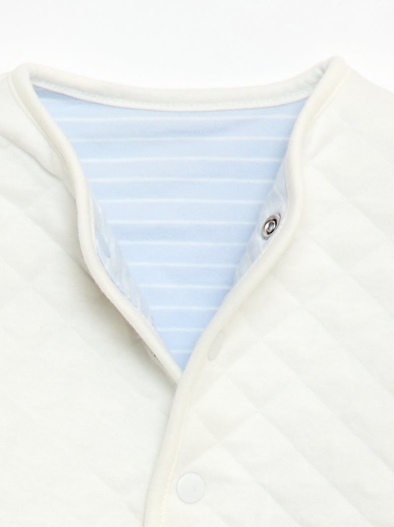 Quilted Newborn Jacket Blue - Kiabi