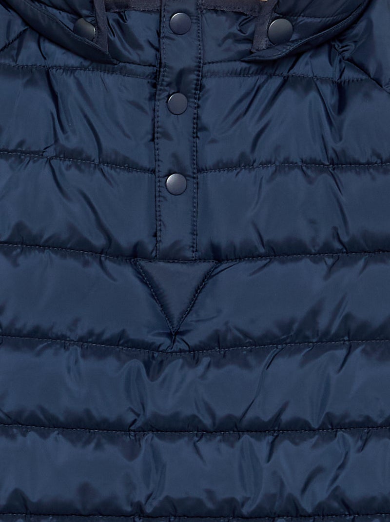 Quilted puffer jacket with sherpa lining - easy-to-wear collection Blue - Kiabi