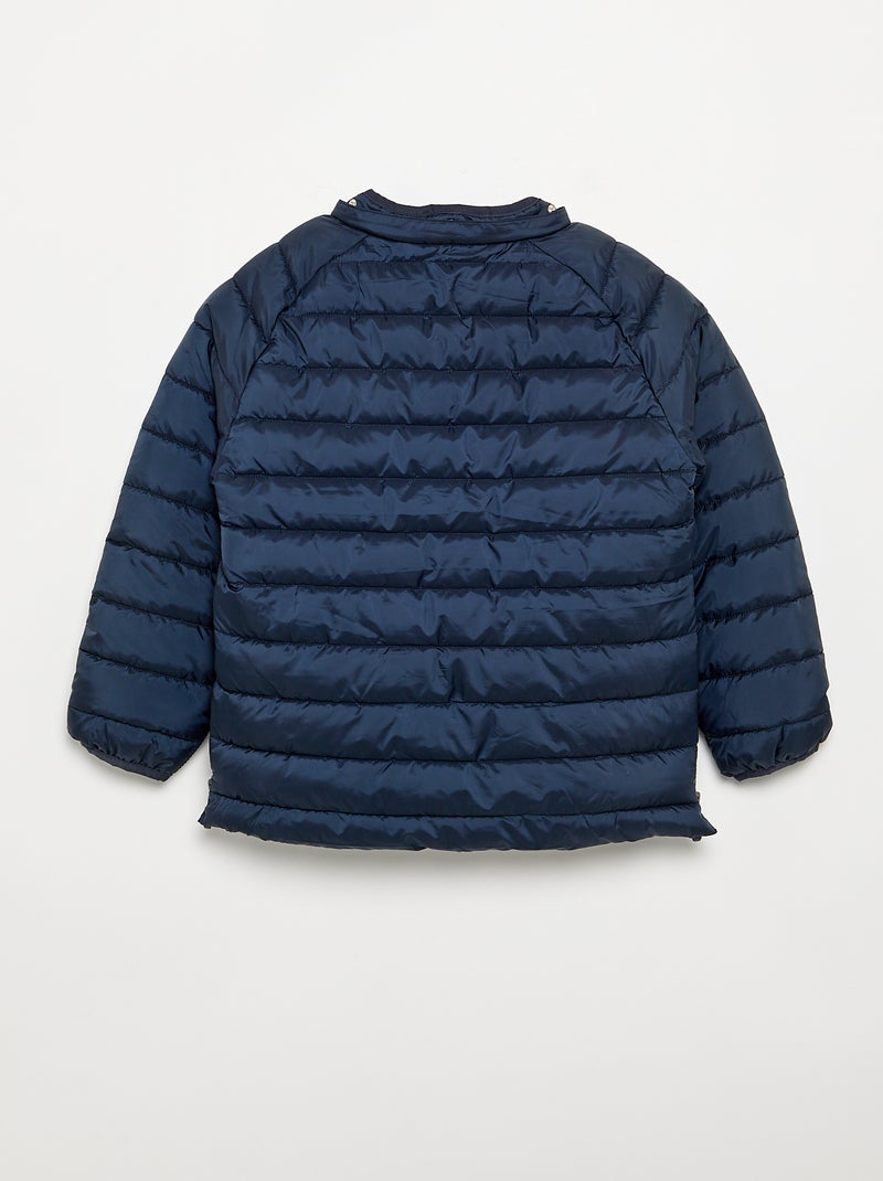 Quilted puffer jacket with sherpa lining - easy-to-wear collection Blue - Kiabi