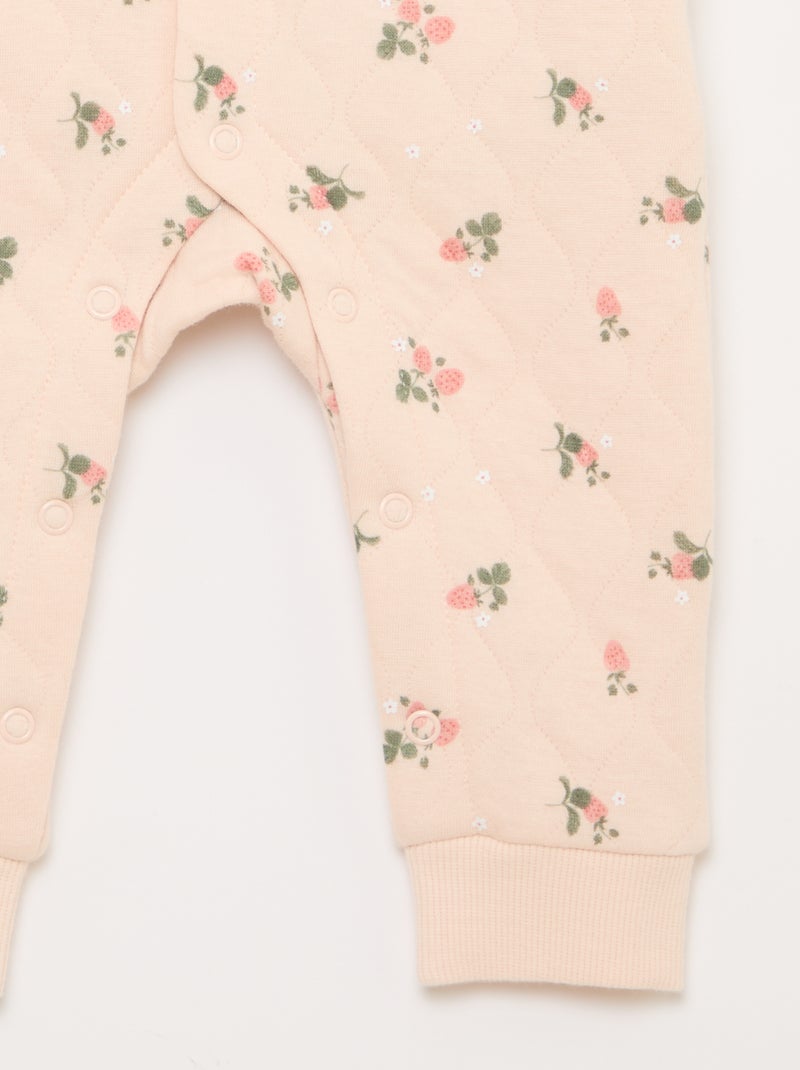 Quilted Sleeper Without Feet Pink - Kiabi