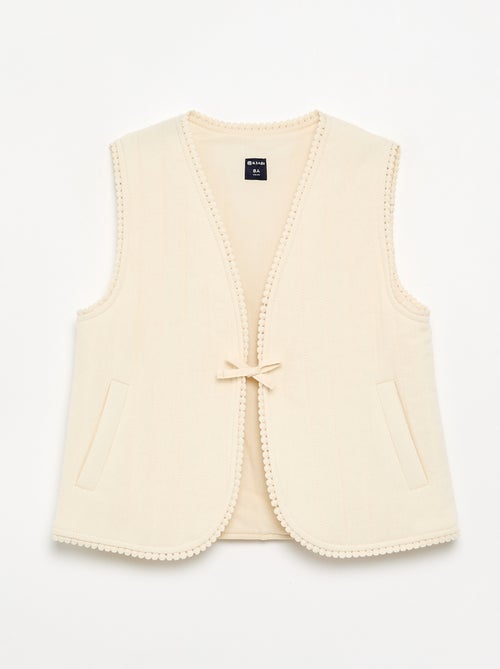 Quilted sleeveless gilet - Kiabi