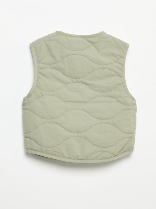 Quilted Sleeveless Puffer Vest - Kiabi