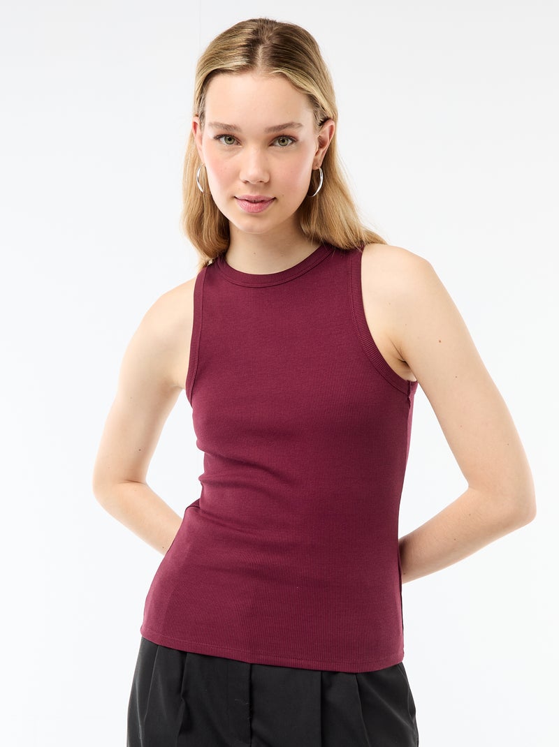 Racerback-Tanktop Lila - Kiabi