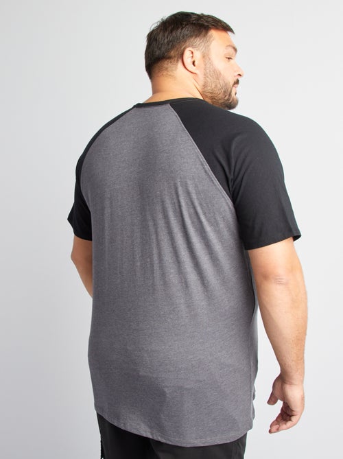 Raglan Short-Sleeve T-Shirt with Chest Pocket - Kiabi