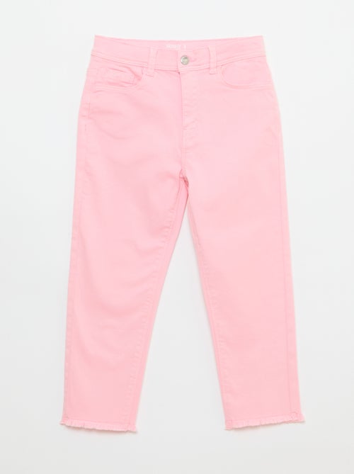 Raw-Edge Denim Capri Pants - Kiabi