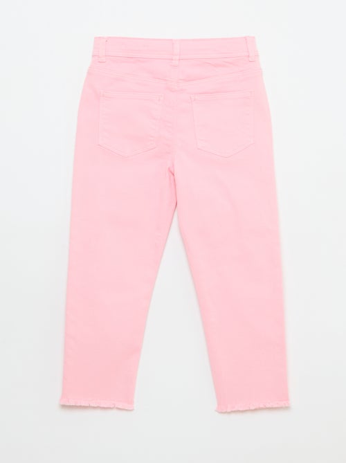Raw-Edge Denim Capri Pants - Kiabi