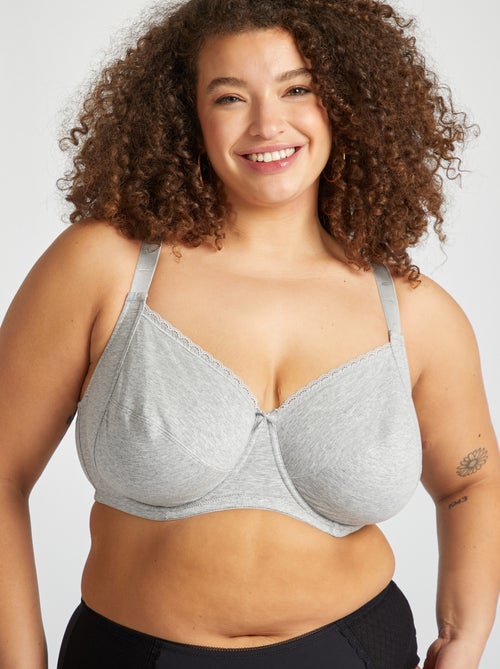 Reggiseno a balconcino in jersey - Kiabi