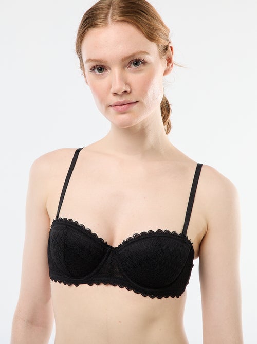 Reggiseno a balconcino in pizzo - Kiabi