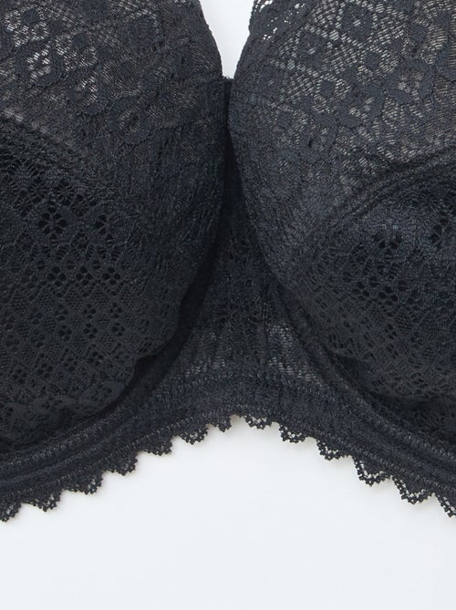 Reggiseno a balconcino in pizzo traforato - Kiabi Reggiseno a balconcino in pizzo traforato - Kiabi