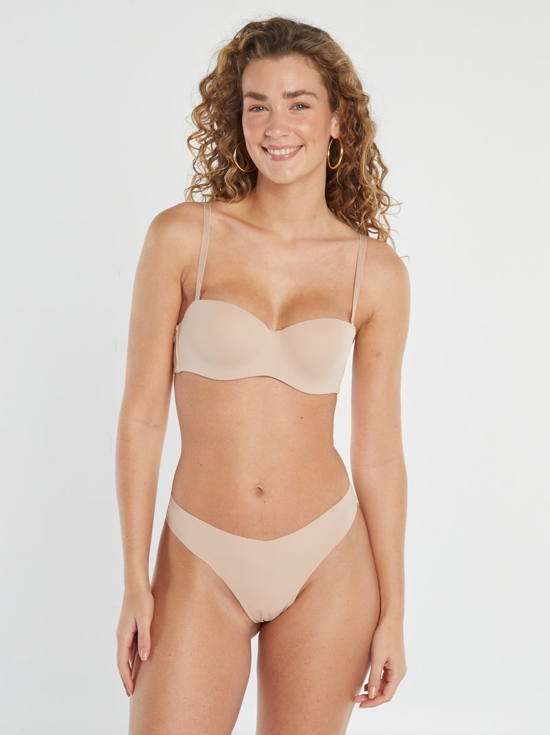 Reggiseno a fascia sagomato Rosa - Kiabi