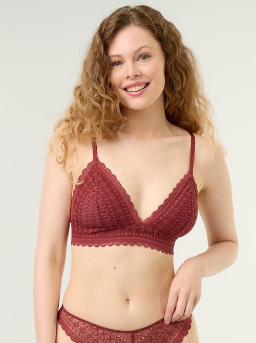 Reggiseno a triangolo in pizzo - Kiabi Reggiseno a triangolo in pizzo - Kiabi
