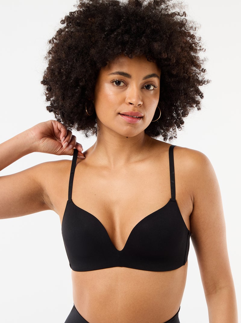 Reggiseno a triangolo invisibile in microfibra Nero - Kiabi