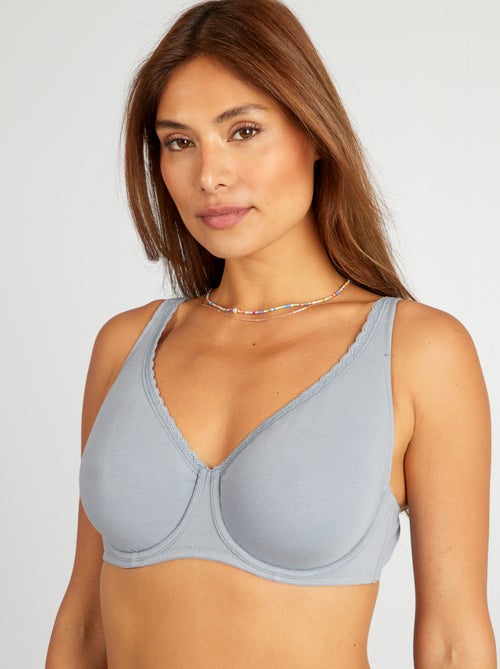 Reggiseno D&E in cotone - Kiabi