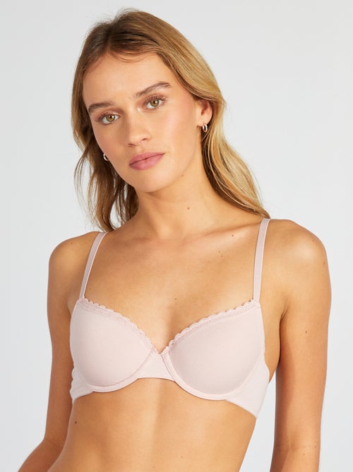 Reggiseno imbottito in cotone - Kiabi