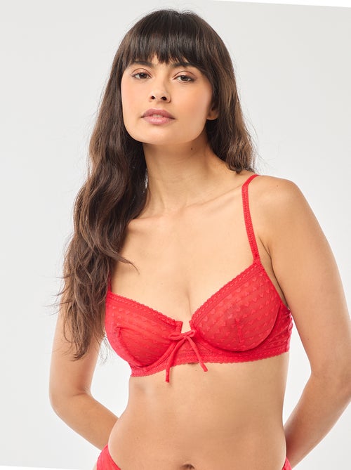 Reggiseno in pizzo senza imbottitura - San Valentino - Kiabi