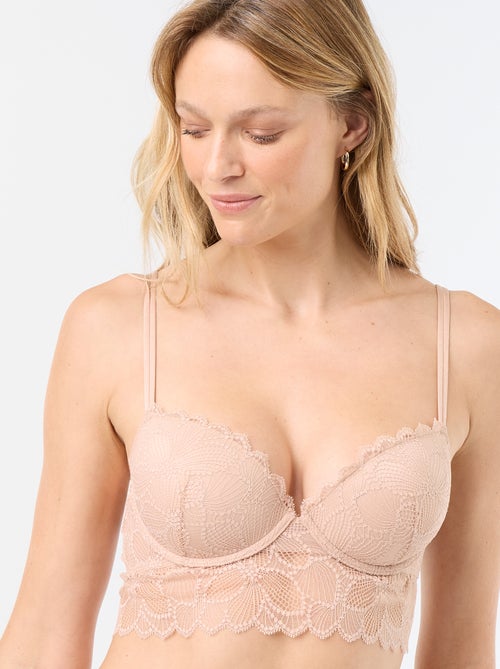 Reggiseno push-up in pizzo - Kiabi