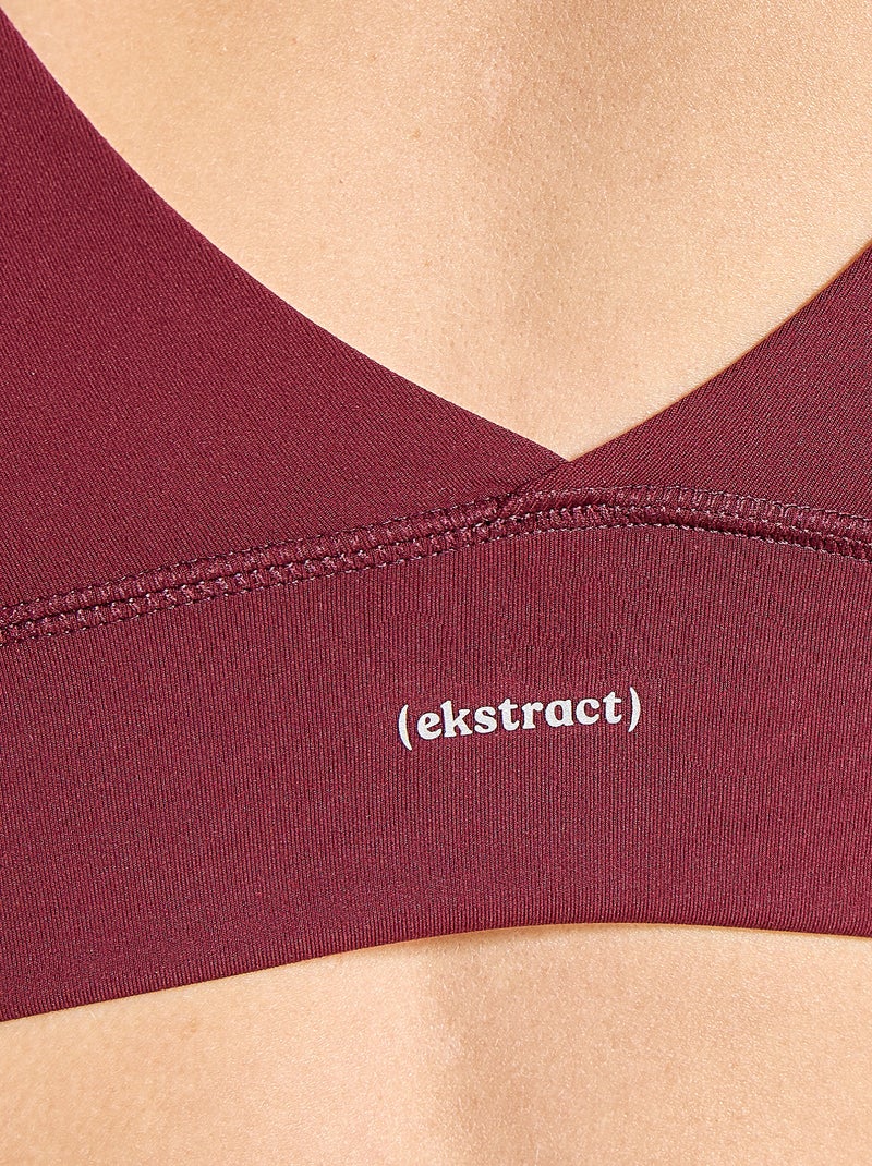 Reggiseno sportivo - (ekstract) Rosso - Kiabi