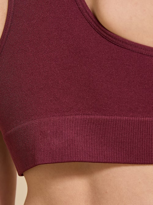 Reggiseno sportivo senza cuciture - Kiabi