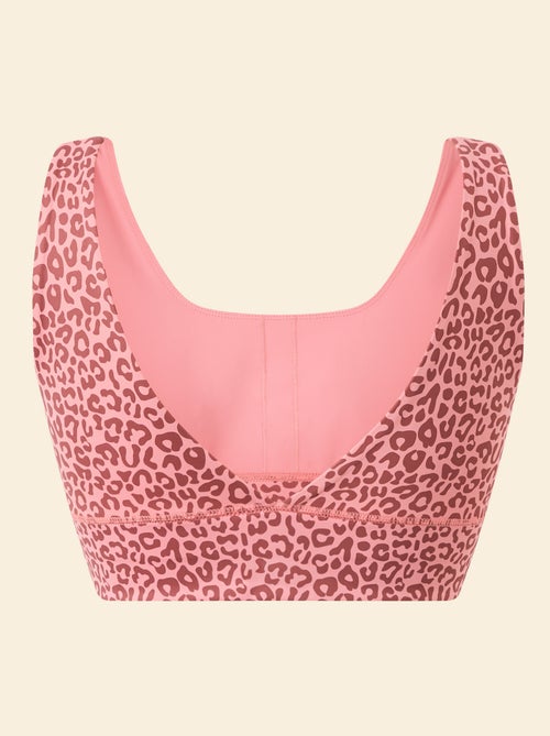 Reggiseno sportivo stampa leopardata supporto leggero - Kiabi
