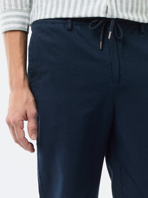 Regular Chino-Hose aus Leinenmischgewebe - Kiabi