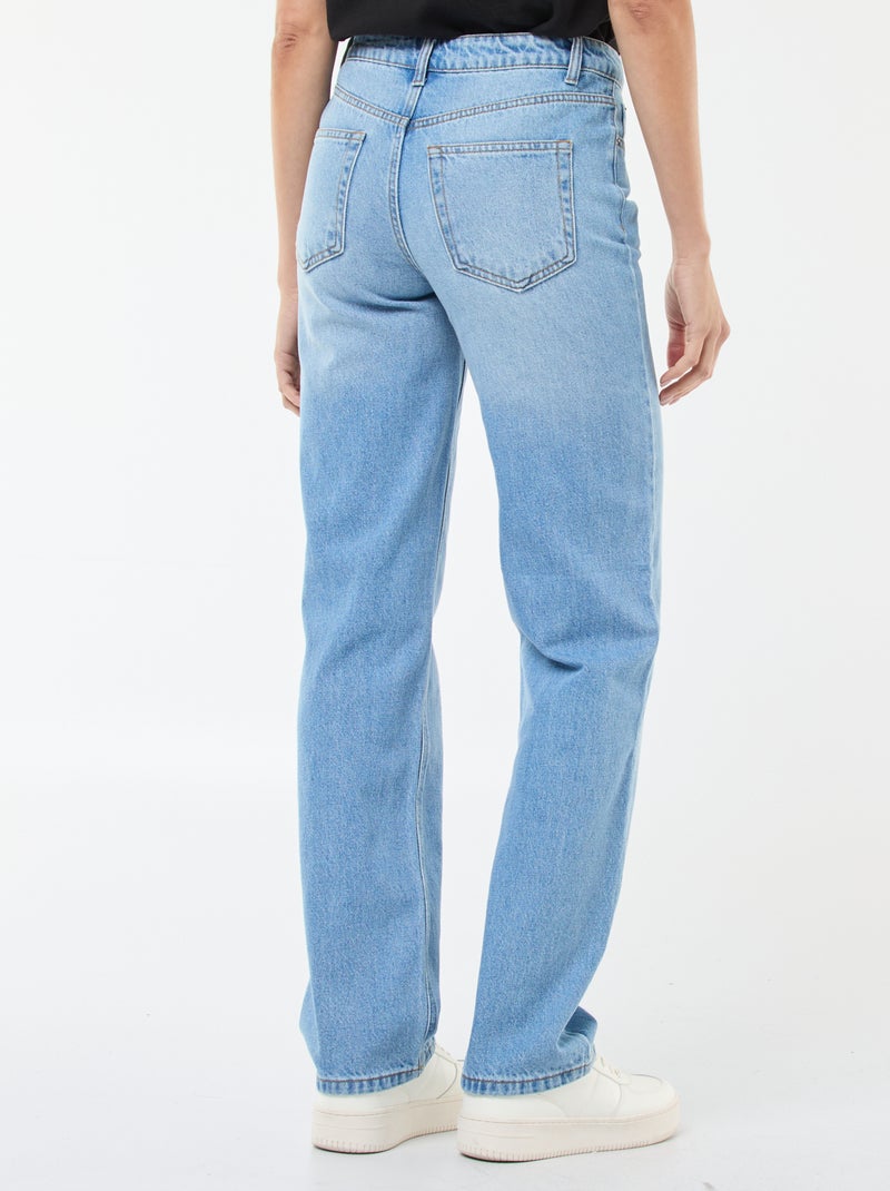 Regular Cotton Denim Pants - L34 Blue - Kiabi