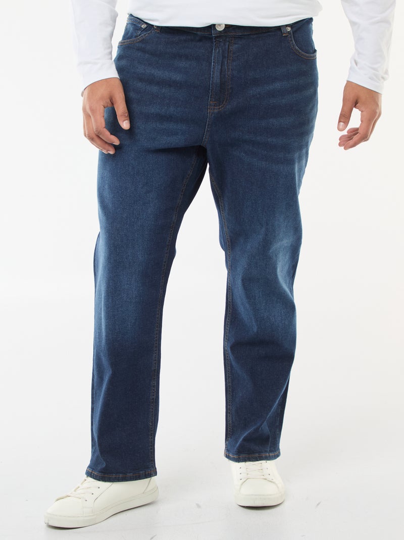 Regular-Fit Jeans mit geradem Schnitt und 5 Taschen Blau - Kiabi