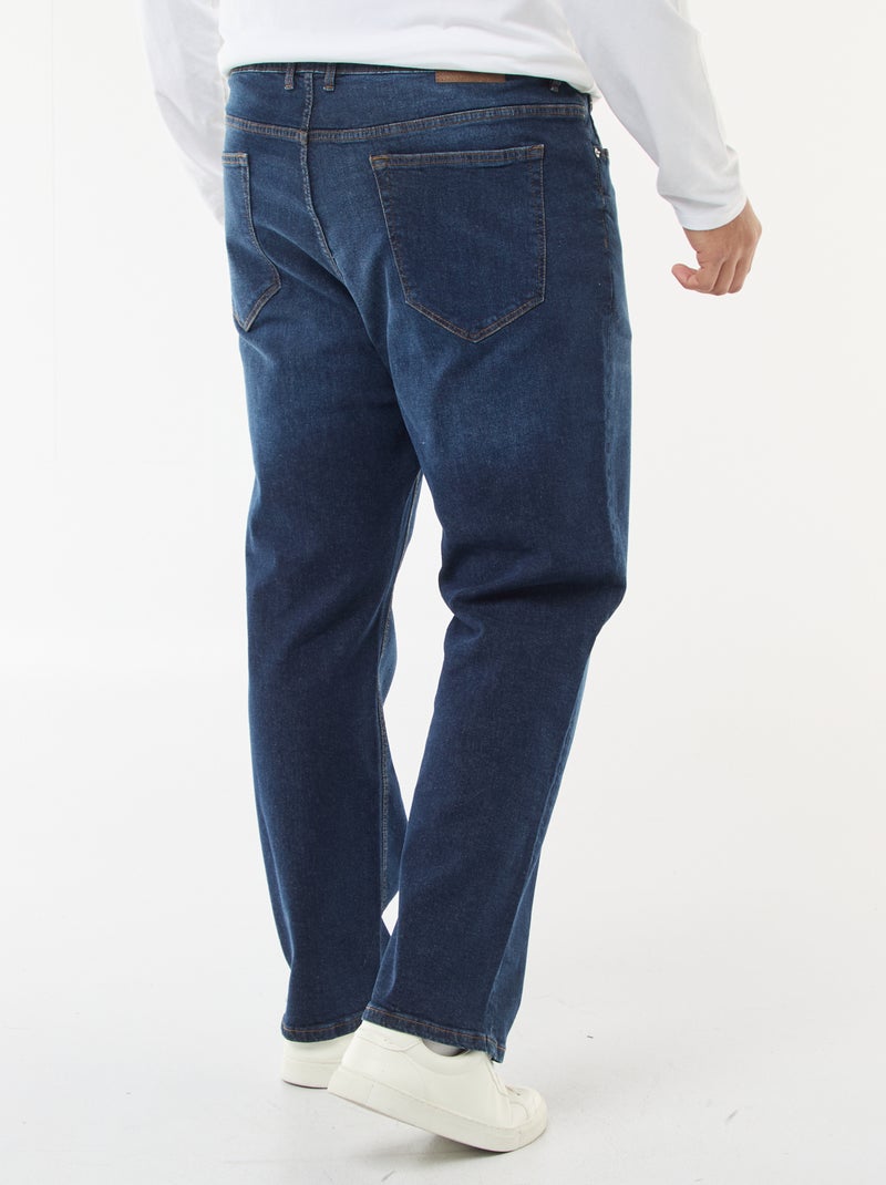 Regular-Fit Jeans mit geradem Schnitt und 5 Taschen Blau - Kiabi