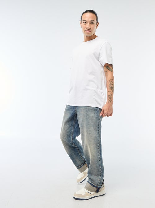 Regular-Fit Jeans mit Umschlag - L32 - Kiabi
