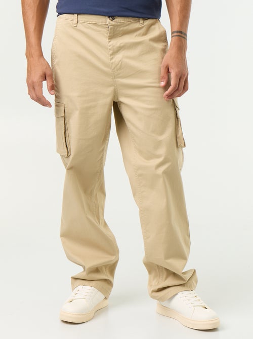 Regular Fit Multi-Pocket Trousers - Kiabi