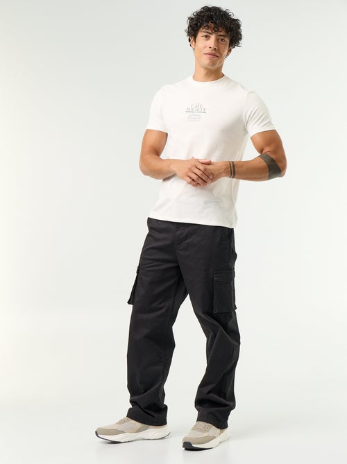 Regular Fit Multi-Pocket Trousers - Kiabi